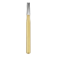 SS White Great White Gold Series - Taper Flat End Fissure Carbide Bur