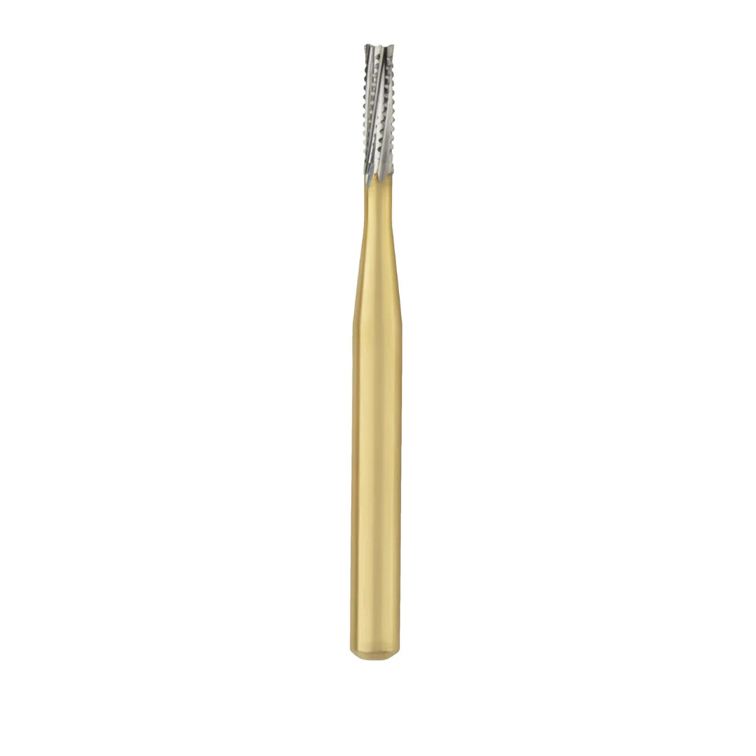 SS White Great White Gold Series - Straight Flat End Fissure Carbide Bur