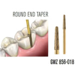 SS WHITE Great white Z series - Round End Taper Diamond Bur