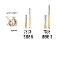 SS White Carbide Trimming & Finishing Burs - Inverted Taper Shaped