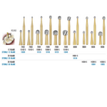 SS White Carbide Trimming & Finishing Burs - Round Shaped