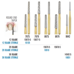 SS White Carbide Trimming & Finishing Burs - Round and Taper Shaped